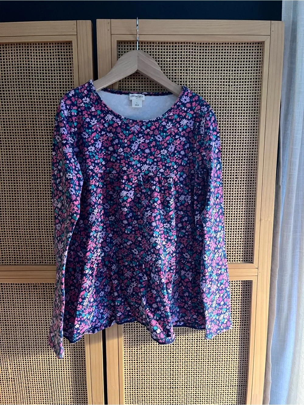 Crewcuts Girls' Long Sleeve Floral Top - L
